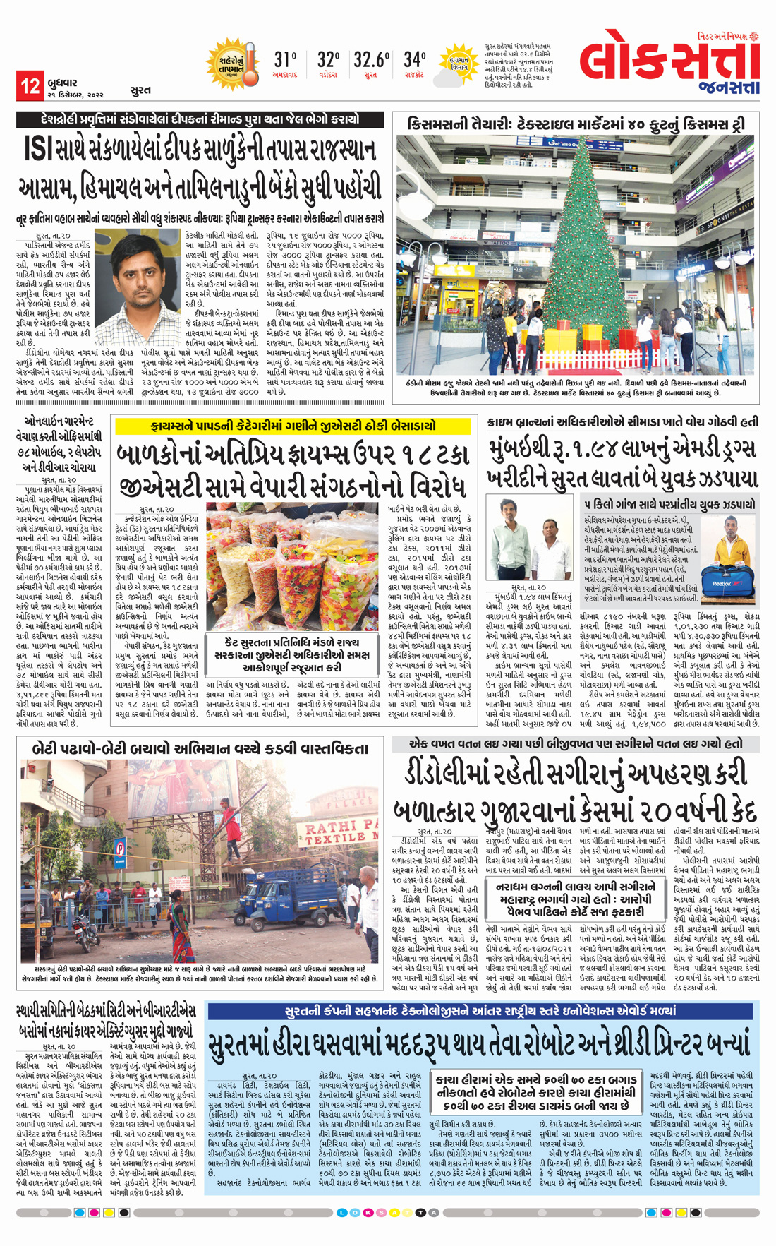 Loksatta Jansatta News Papaer E-paper dated 2022-12-21 | Page 12